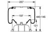 PE Automotive 084.189-51A Air Gaiter, pneumatic suspension axle lift